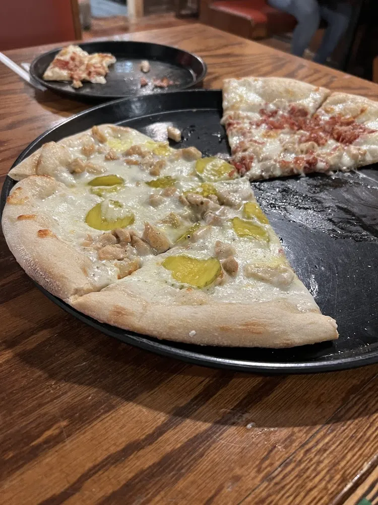 Pickle Chicken Ranch Pizza